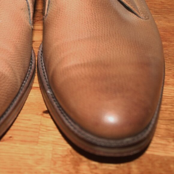 $398 Cole Haan Nike Air Tan Leather Monk Strap Shoes w Dust Bags Mint! 10.5 main image 7